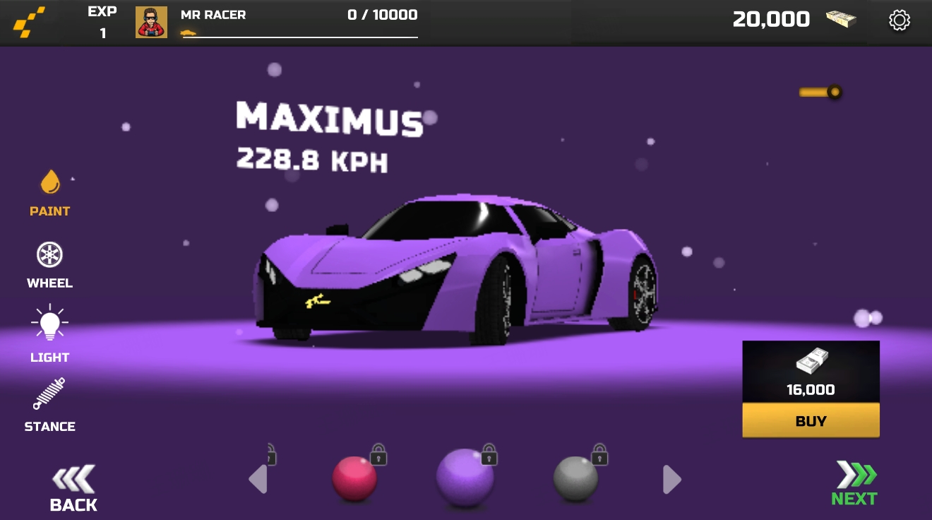MR RACER gameplay screenshot in mountain route